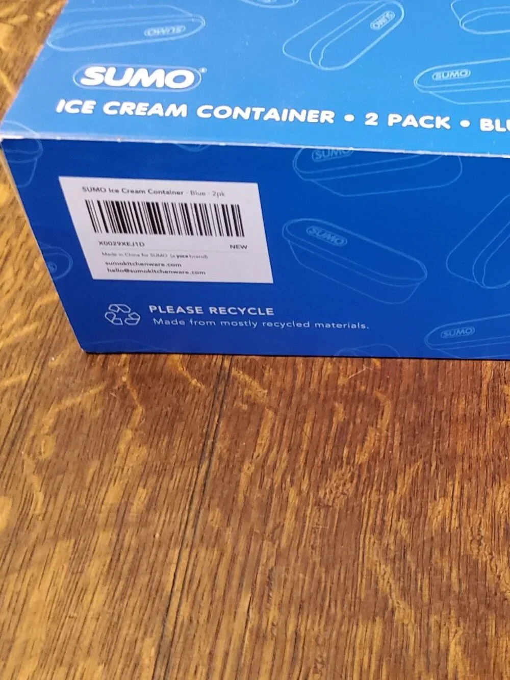 Sumo Set of Two 1.5 Qt Ice Cream Containers